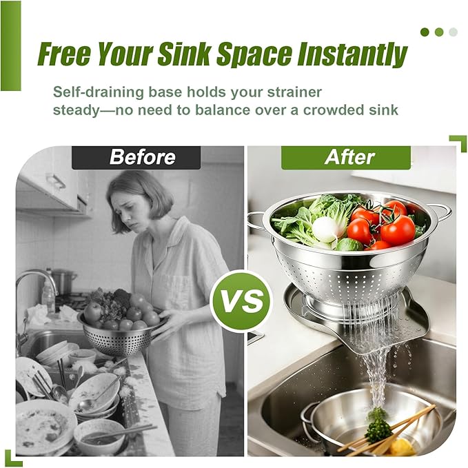 Palksky Stainless Steel Colander Set - Image 3