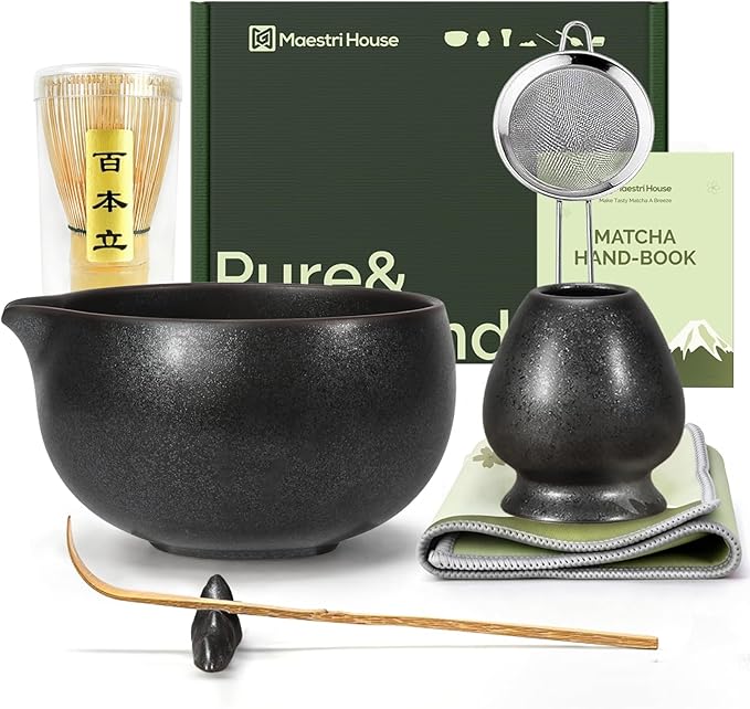 Maestri House Matcha Whisk Set, 7-Pc Complete Matcha Kit by MaestriHouse