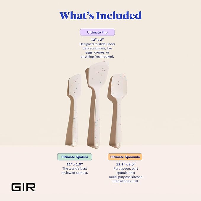 GIR: Get It Right 3-Piece Ultimate Silicone Kitchen Utensils Set - Image 2