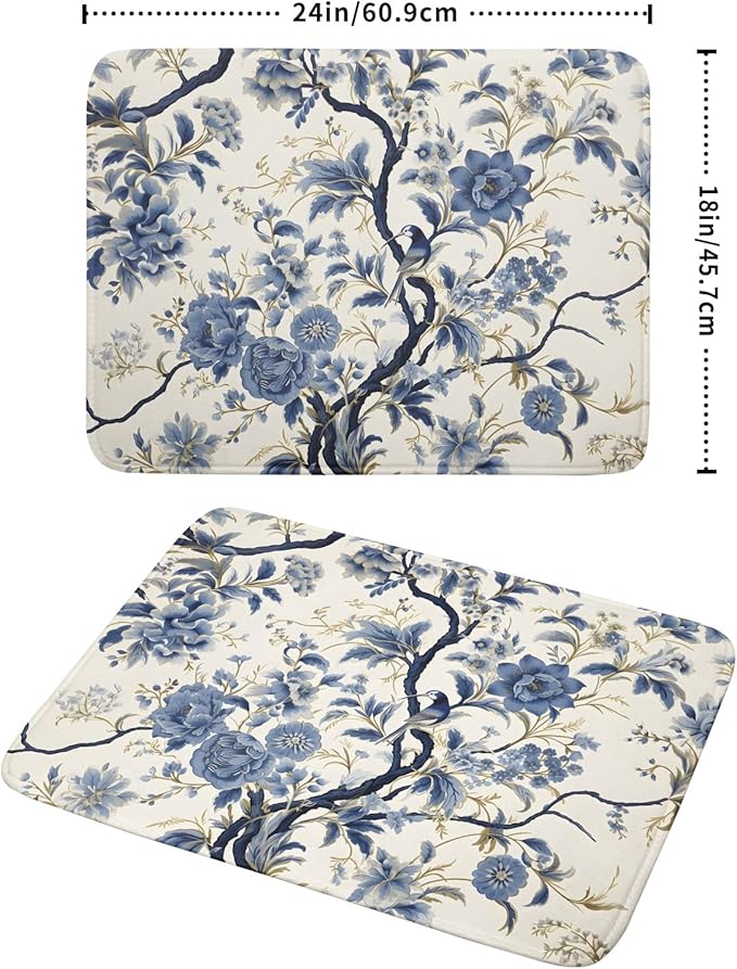 Chinoiserie Trees Dish Drying Mat - Image 2