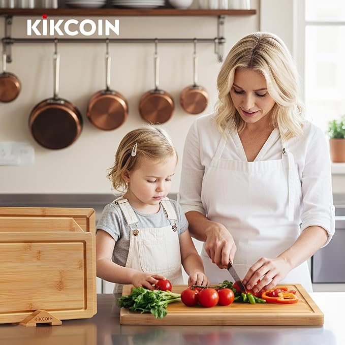 Kikcoin Over Sink Bamboo Cutting Boards - Image 7