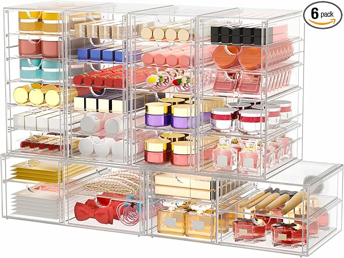 caktraie Makeup Organizer Storage by shoeboxesanddeskorganizers