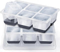 Ice Cube Trays 2 Pack, JRISBO Large Silicone Ice Cube Molds by Jrisbo