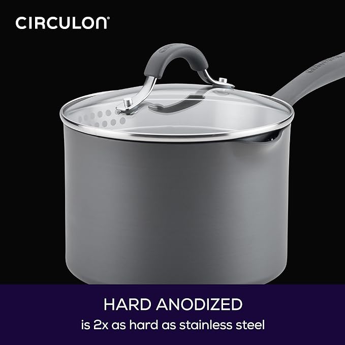 Circulon Radiance Hard-Anodized Nonstick Saucepan, Durable Nonstick Cookware - Image 6