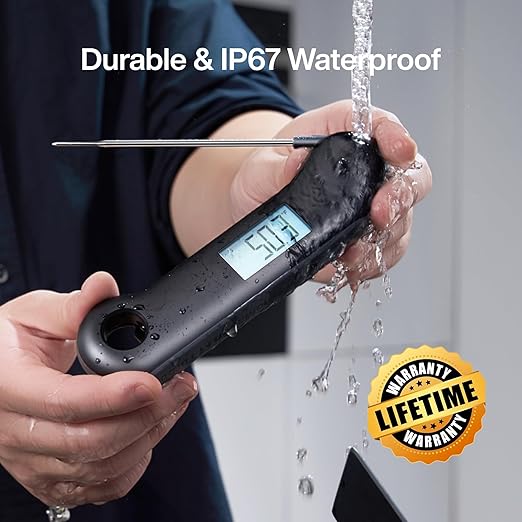 ProfessionaI Meat Thermometer Digital, 3X Faster 0.5 Sec Instant Read, NIST - Image 5