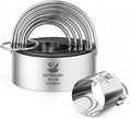 6 Pcs Large Cookie Cutters, Round Biscuit Cutter Set by Unknown