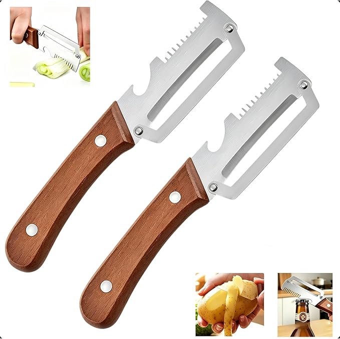 2-Pack Multifunctional Vegetable Peeler, 3 in 1 Kitchen Peeler by Unknown