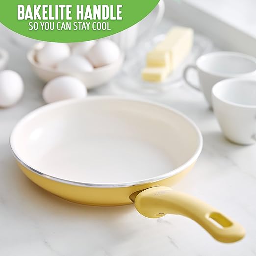 GreenLife Nonstick 8" Frying Pan Skillet, Non-Toxic PFAS-Free Ceramic Nonstick - Image 5