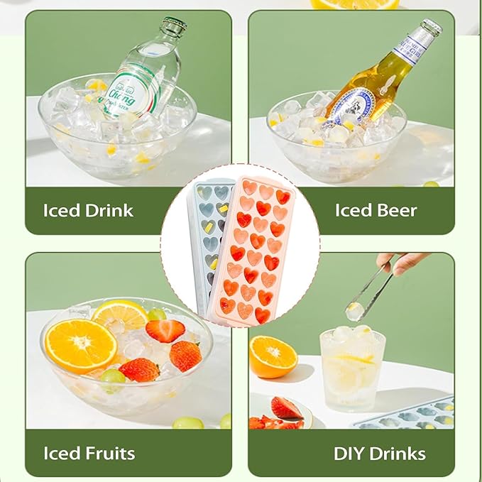 2 Pack Heart-Shaped Ice Cube Trays - Image 7