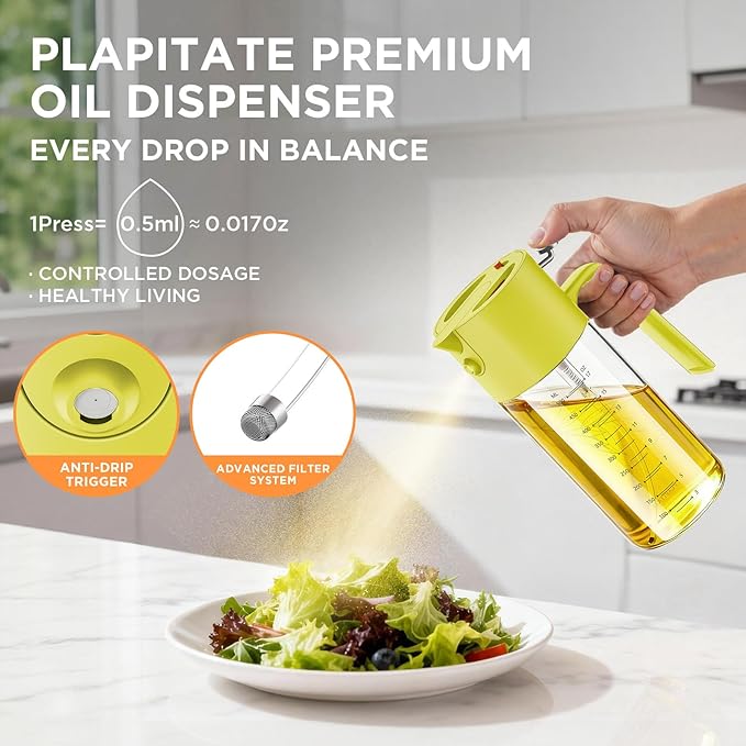 PLAPITATE 2Pcs 17oz Premium Olive Oil Sprayer - Image 2