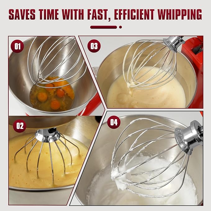 Whole Stainless Steel K45WW Whisk Attachment - Image 6