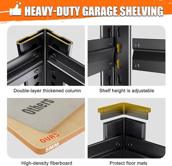 71" H-28 W-12 D Garage Shelving - Image 6