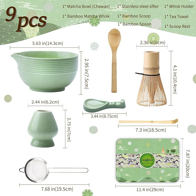 Clay&Fire Matcha Whisk Set, Ceramic Matcha Set, Matcha Bowl - Image 7