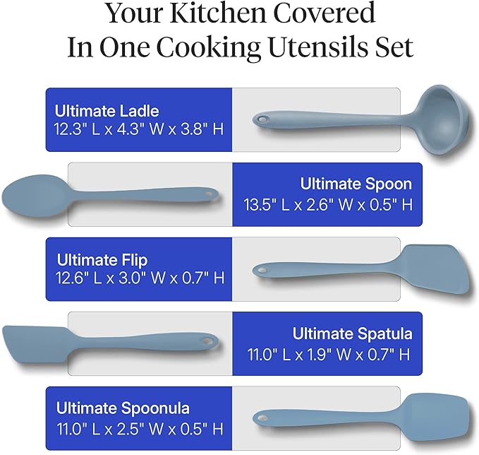 GIR: Get It Right 5-Piece Silicone Ultimate Kitchen utensils set - Image 3