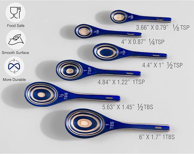 Measuring Spoons, Wooden Measuring Scoop - Image 6