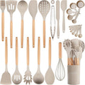 26 Pcs Silicone Cooking Utensils Set by NCUE