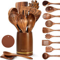 Spardar Wooden Kitchen Utensils, 12 Piece Set Wooden Spoon Set by Spardar