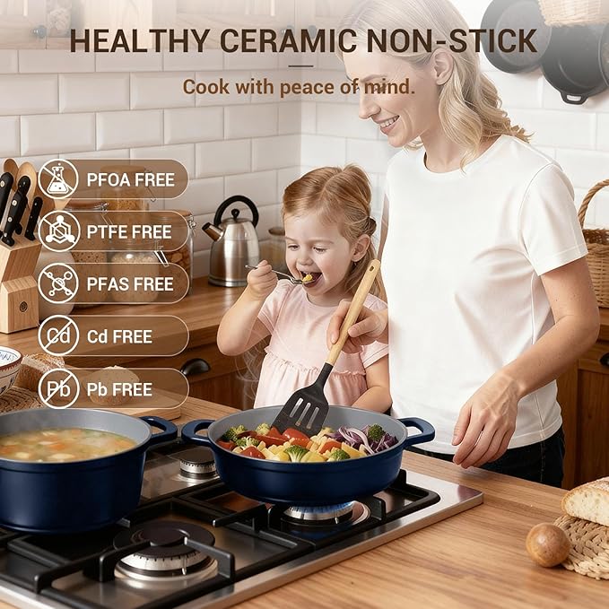 Ammeloo 4.5 Qt Non Stick Soup Pot - Image 3