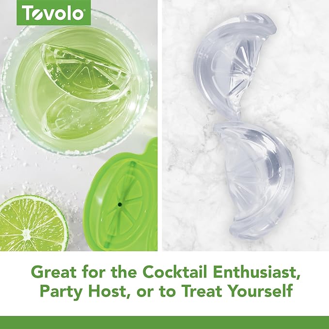 Tovolo Lime Wedge Ice Mold 2 Pack Fun Cocktail Ice Molds - Image 4