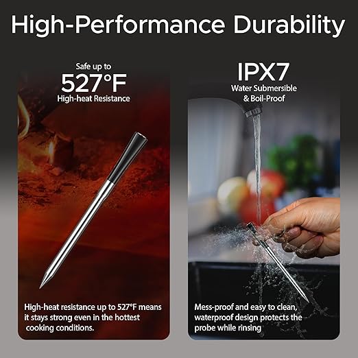 750ft Wireless Meat Thermometer Long Range - Image 3