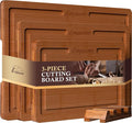 Empune Bamboo Cutting Board Set, Wood Cutting Boards by Empune