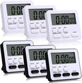 Leumoi 6 Pcs Digital Kitchen Timer 24 Hour Clock and Alarm Function Timer by Leumoi