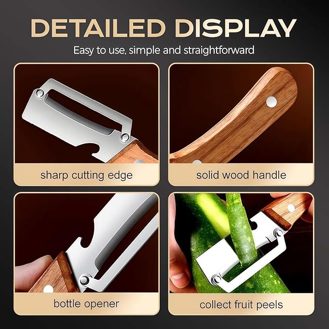 2Pcs Multifunctional Vegetable Peeler - Image 3