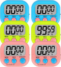 ZILLEEN 6 Pack Kitchen Timers for Cooking Digital Classroom Timers for Teachers by ZILLEEN
