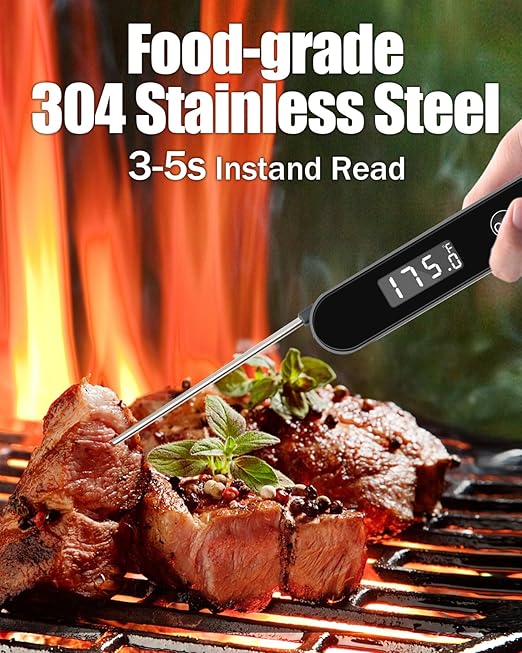 Meat Thermometer Digital for Cooking and Grilling, Instant Read Food Thermometer - Image 6