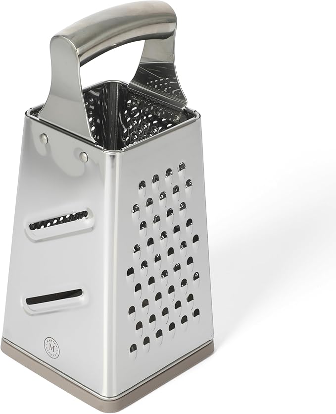 Martha Stewart Sprucedale 9.5-Inch Stainless Steel 4-Sided Box Grater – Durable - Image 5