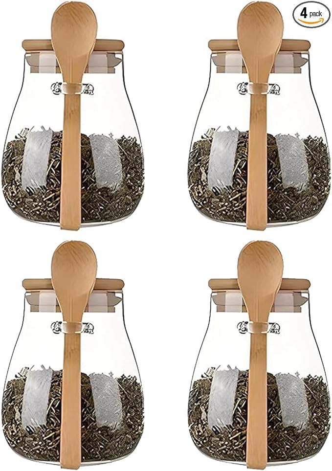 Airtight glass jar storage container by DNIENKGE