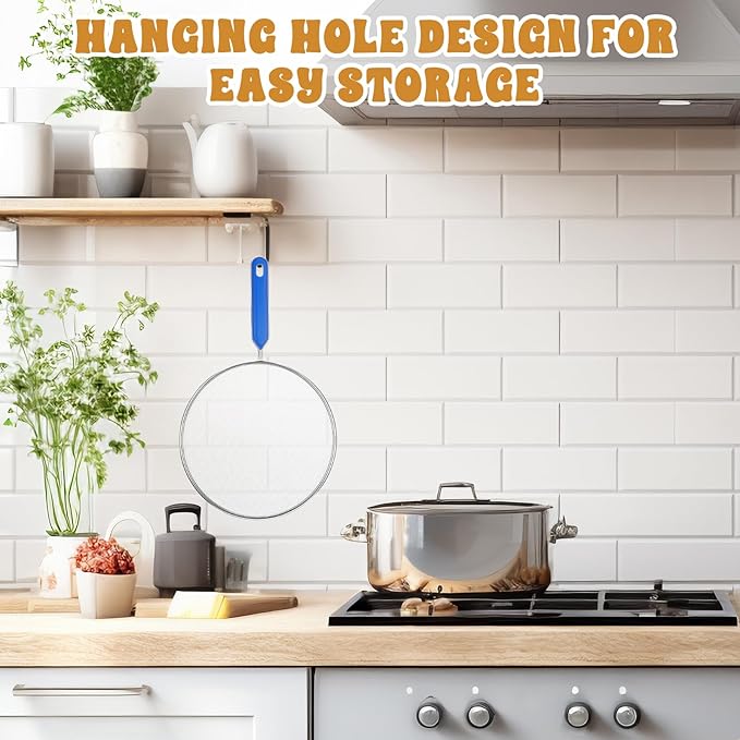 1PCS Splatter Screen for Frying Pan, 8Inch Stainless Steel Splatter Guard for - Image 7