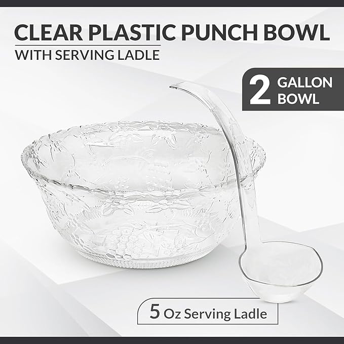 S.G Premium Quality Plastic Punch Bowl - Image 2