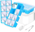 Ice Trays for Freezer with Lid and Bin, JRISBO 6 Pack Silicone Ice Cube Tray by Jrisbo