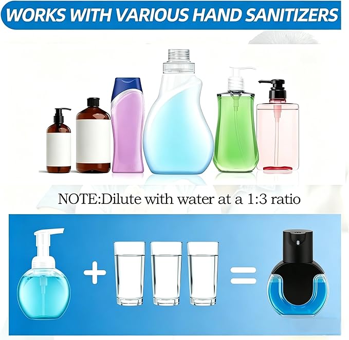 Automatic Soap Dispenser Touchless, Rechargeable Foaming Soap Dispenser - Image 3