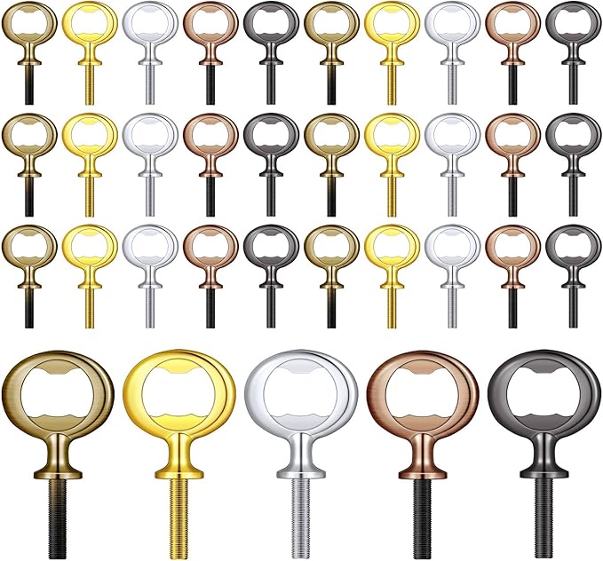 Patelai 30 Pieces Metal Bottle Opener Kit Blank Stainless Steel Bottle Opener by Patelai