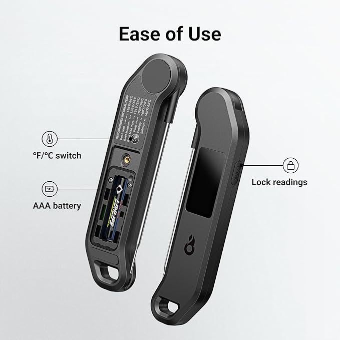 Professional Digital Meat Thermometer, 1 Sec Instant Read, ±0.5℉ Accuracy - Image 9
