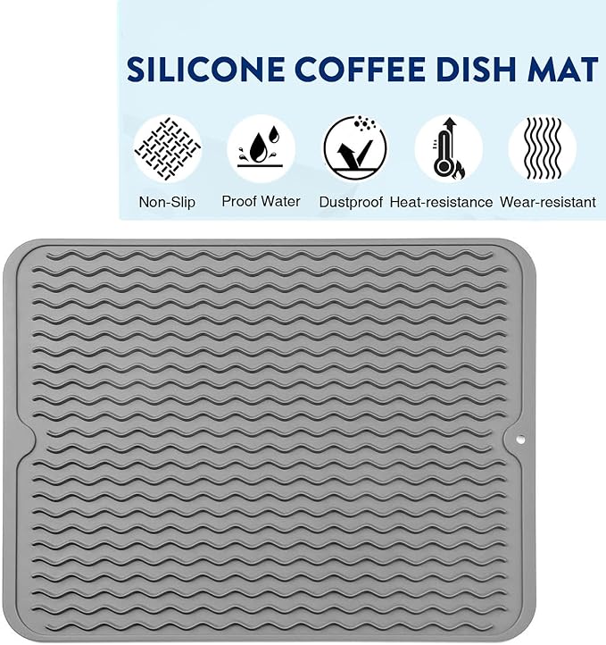 Silicone Dish Drying Mat for Multiple Usage, Easy clean, Eco-friendly, - Image 3