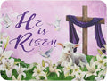 Giwawa Easter Purple Dish Drying Mat, He is Risen Cross Lamb Floral Dish by Giwawa