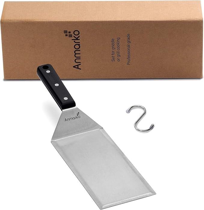 Turner 4x8 Stainless Steel Metal Griddle Spatula - Image 6