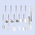 Stainless Steel Kitchen Utensils 12 Pcs, Small Cooking Utensils Set, Serving by NIITAWH