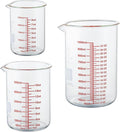 High Borosilicate Glass Measuring Cup Set-V-Shaped Spout，Includes 250ml by AckersBORO33