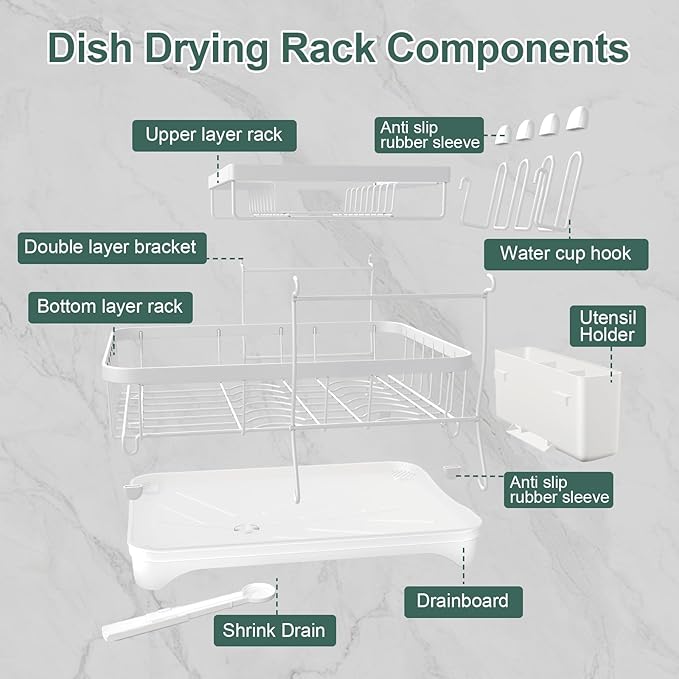 LIYI Dish Drying Rack, Large Dish Rack - Image 7