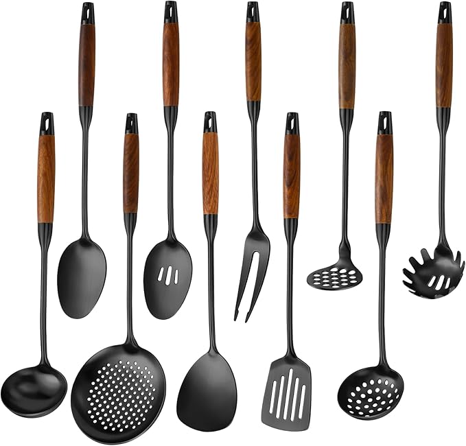 Izurok 18/10 Stainless Steel Kitchen Utensils Set, 10 Piece Cooking Utensils by IzurokBuynow
