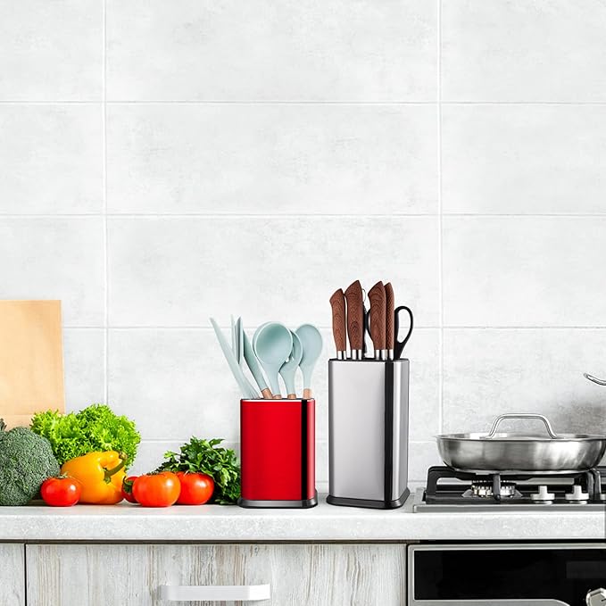 RedCall Stainless Steel Kitchen Utensil Holder - Image 6