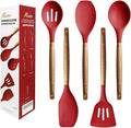 Kitchen Utensils Set, Silicone Cooking Utensils Set, Non-Stick Silicone Spatula by Miusco