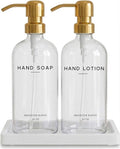 Luxury Glass Soap Dispenser Bathroom Set by Brighter Barns by BrighterBarns