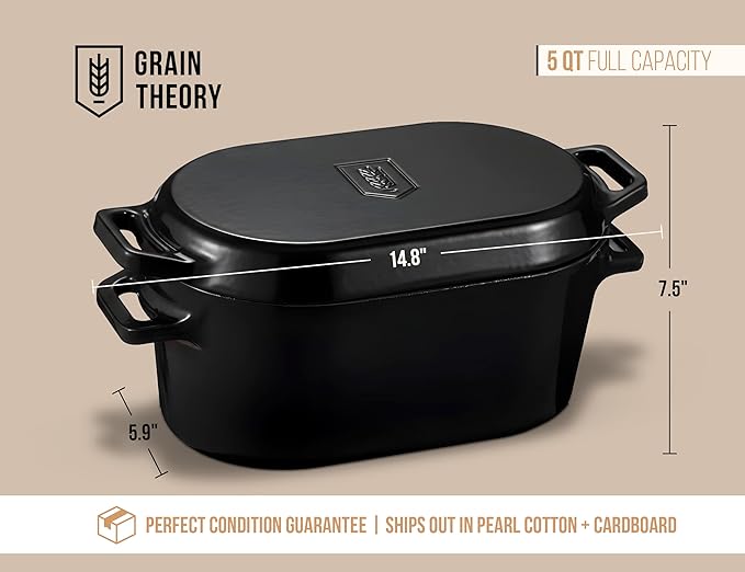 Kook Dutch Oven, For Sourdough Baking, Dual Handles, Enameled Cast Iron - Image 6