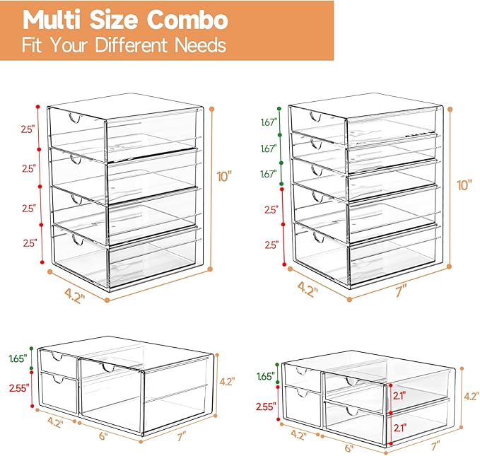 Makeup Drawer Storage Organizer - Image 2
