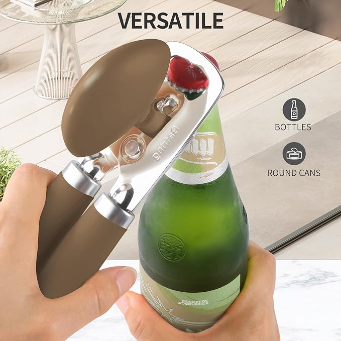 Safring Can Opener Manual, Heavy Duty Stainless Steel Smooth Edge Can Opener - Image 6